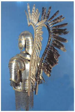 Younger Hussar armour from the 2nd half of the 17th Century - showing detail of wings